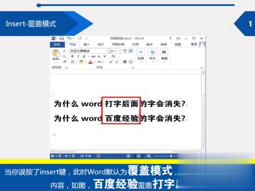 word打字后面的字消失没了怎么回事